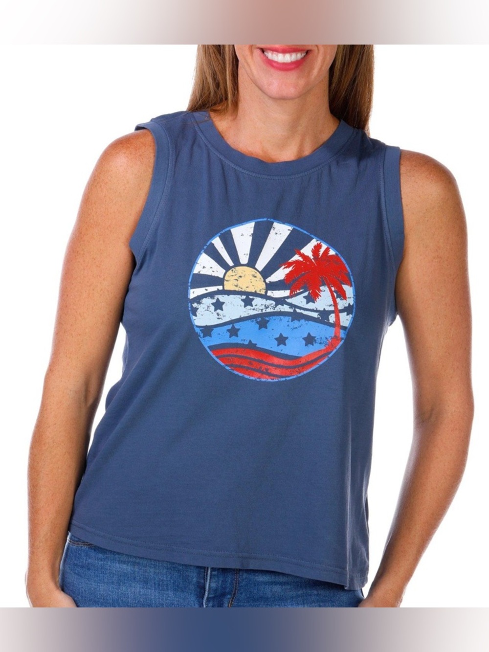 C&C California Women's Sunwashed Vintage‎ Beach Tank Top 🌊